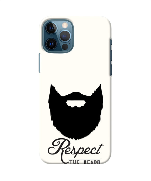 Respect the Beard Iphone 12 Pro Real 4D Back Cover