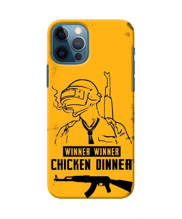 PUBG Chicken Dinner Iphone 12 Pro Real 4D Back Cover