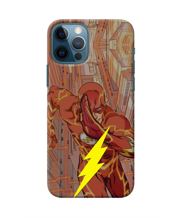 Flash Running Iphone 12 Pro Real 4D Back Cover