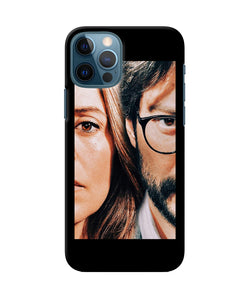 Money Heist Professor With Rachel iPhone 12 Pro Back Cover