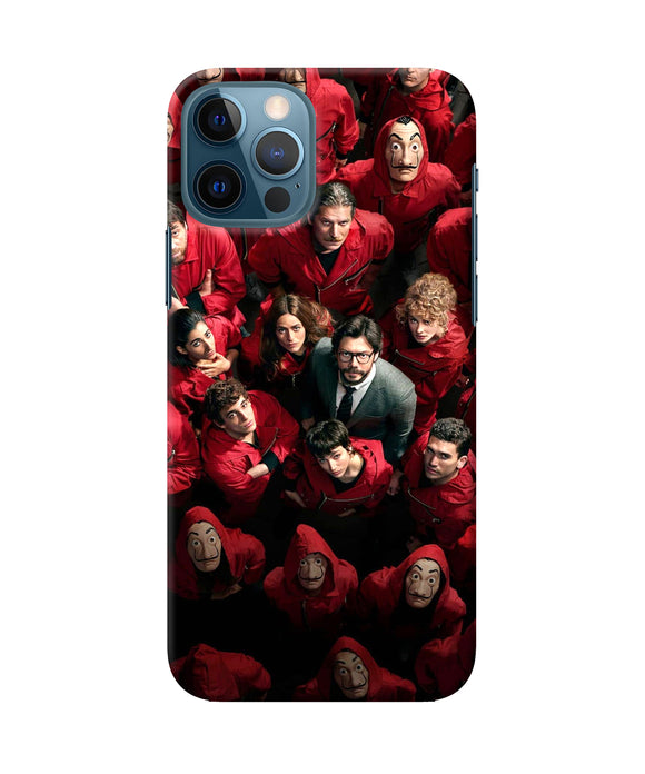 Money Heist Professor with Hostages iPhone 12 Pro Back Cover