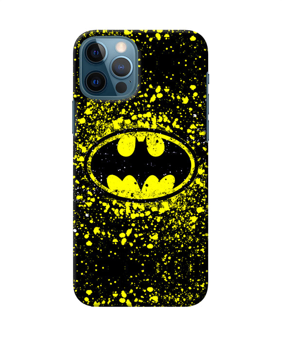 Batman Last Knight Print Yellow Iphone 12 Pro Back Cover