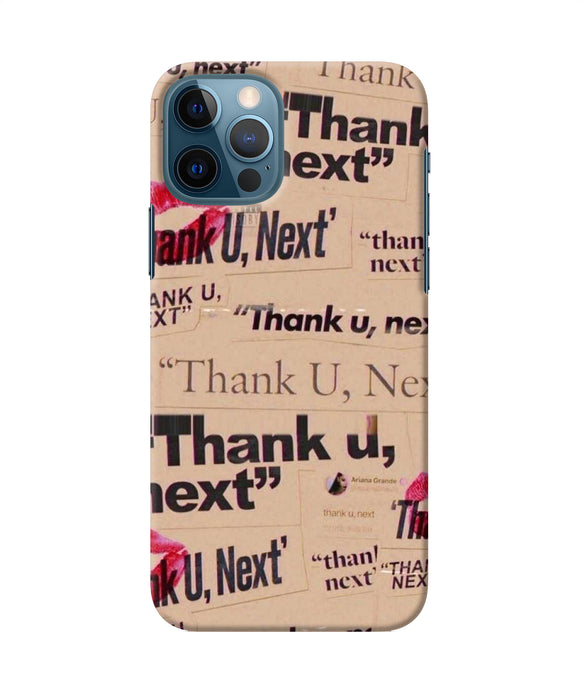 Thank You Next Iphone 12 Pro Back Cover