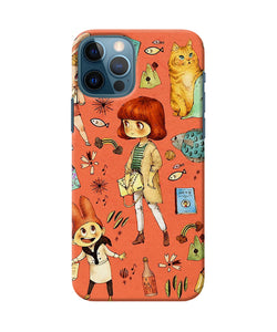 Canvas Little Girl Print Iphone 12 Pro Back Cover