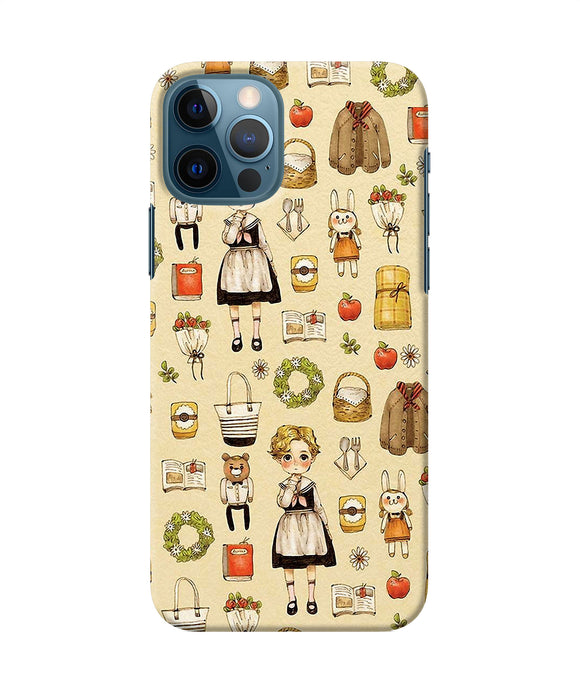 Canvas Girl Print Iphone 12 Pro Back Cover