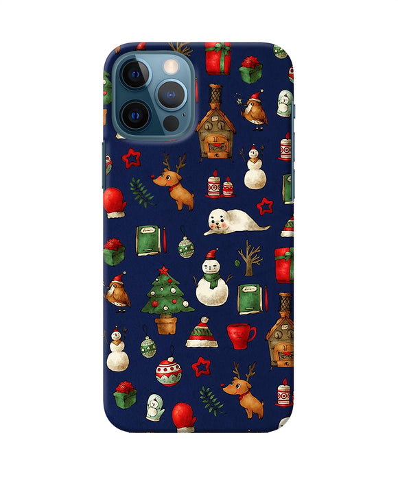 Canvas Christmas Print Iphone 12 Pro Back Cover