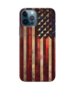 Vintage Us Flag Iphone 12 Pro Back Cover