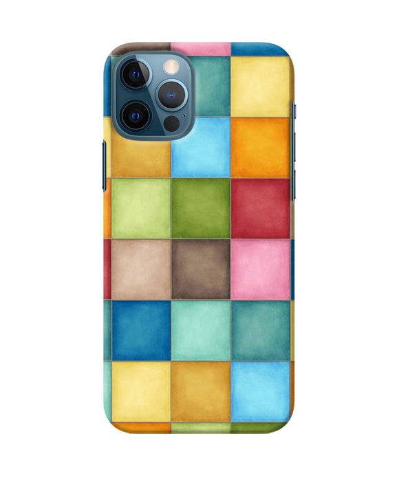 Abstract Colorful Squares Iphone 12 Pro Back Cover
