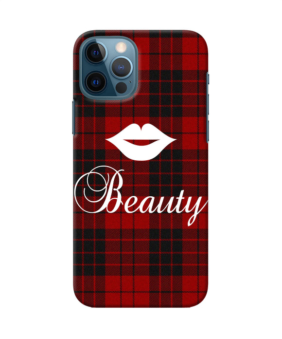 Beauty Red Square Iphone 12 Pro Back Cover