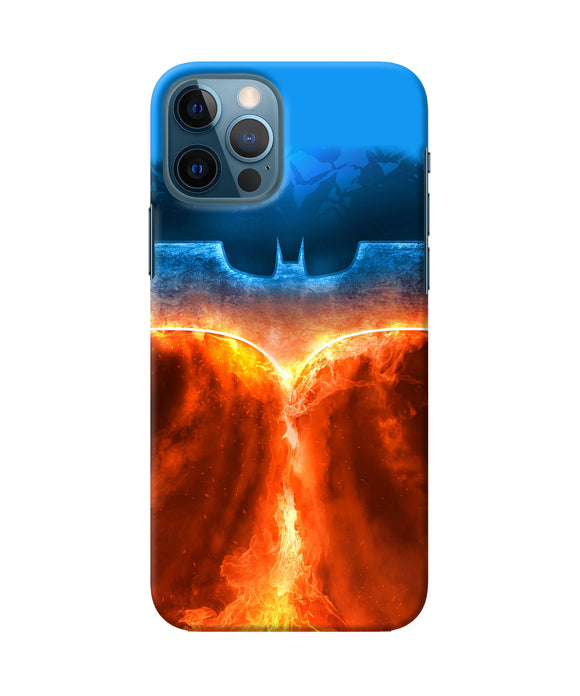 Burning Batman Logo Iphone 12 Pro Back Cover