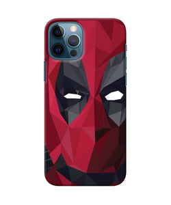 Abstract Deadpool Mask Iphone 12 Pro Back Cover