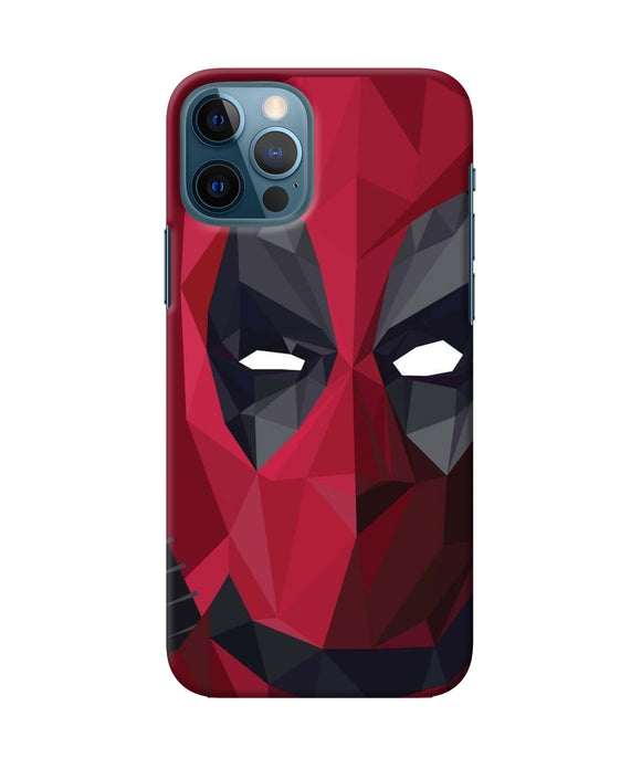 Abstract Deadpool Mask Iphone 12 Pro Back Cover