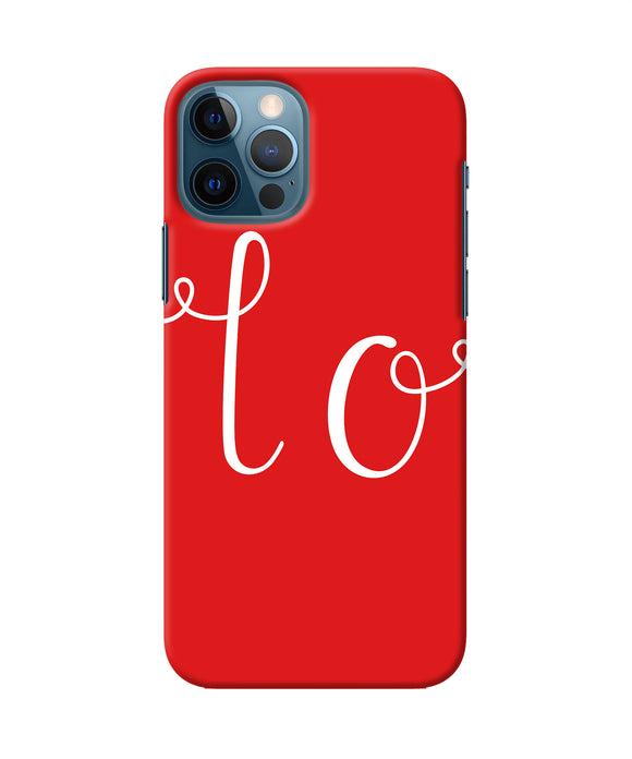 Love One Iphone 12 Pro Back Cover