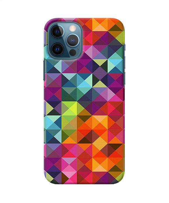 Abstract Triangle Pattern Iphone 12 Pro Back Cover