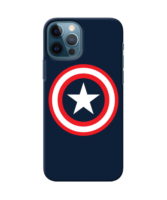 Captain America Logo Iphone 12 Pro Back Cover