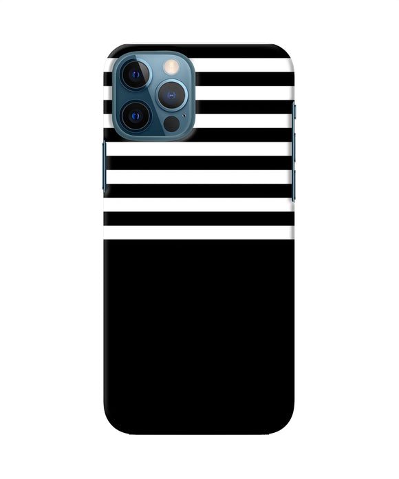 Black And White Print Iphone 12 Pro Back Cover
