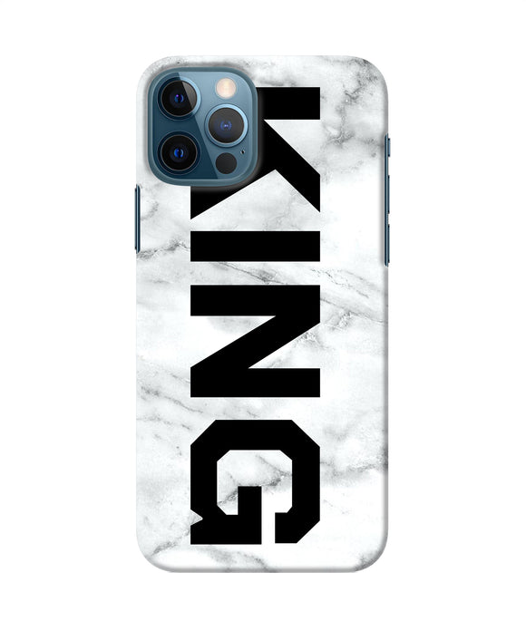 King Marble Text Iphone 12 Pro Back Cover