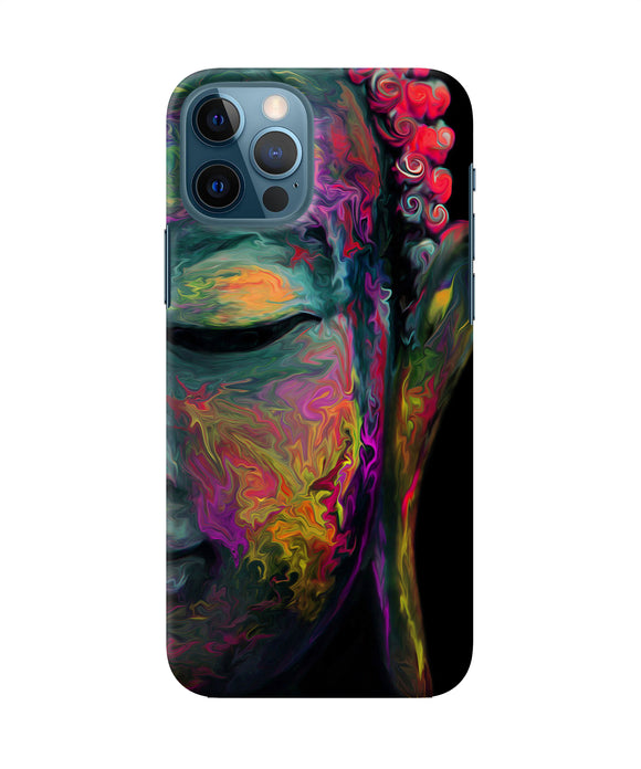 Buddha Face Painting Iphone 12 Pro Back Cover