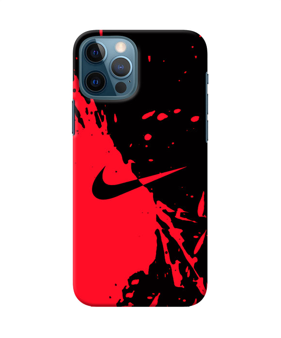 Nike Red Black Poster Iphone 12 Pro Back Cover