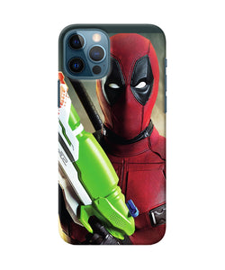 Deadpool Funny Gun Iphone 12 Pro Back Cover