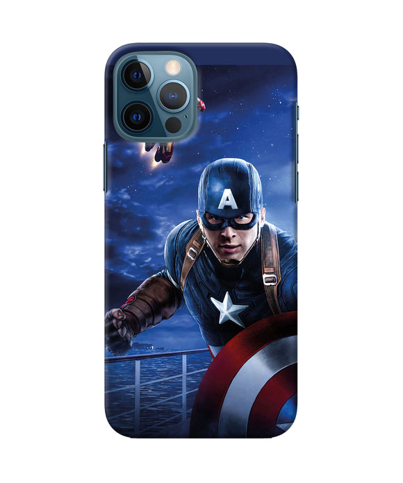 Captain With Ironman Iphone 12 Pro Back Cover