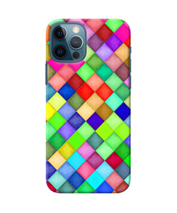 Abstract Colorful Squares Iphone 12 Pro Back Cover