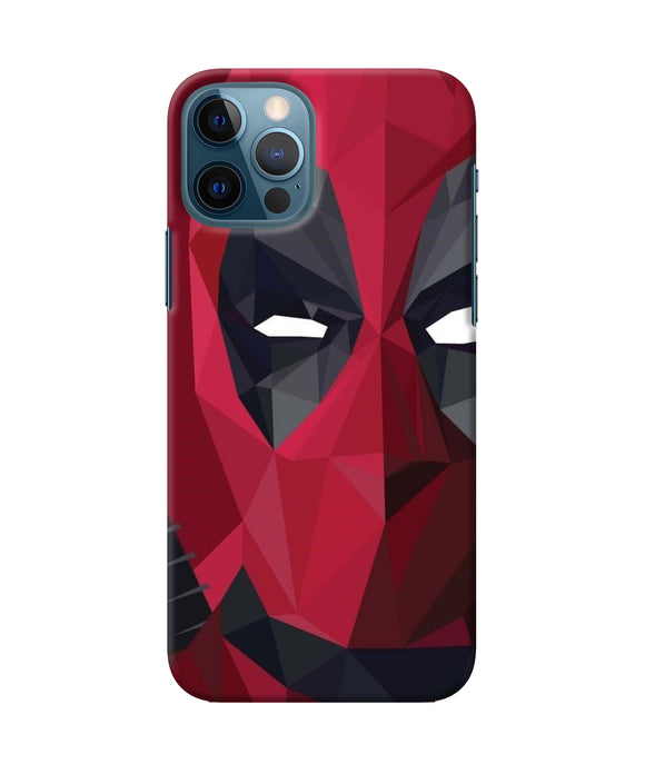 Abstract Deadpool Half Mask Iphone 12 Pro Back Cover