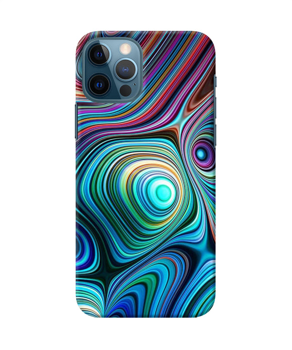 Abstract Coloful Waves Iphone 12 Pro Back Cover