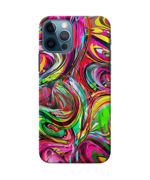 Abstract Colorful Ink Iphone 12 Pro Back Cover