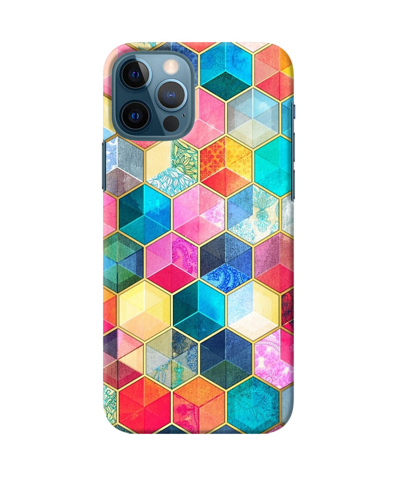Abstract Color Box Iphone 12 Pro Back Cover