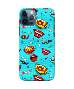 Lol Lips Print Iphone 12 Pro Back Cover