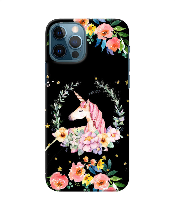 Unicorn Flower Iphone 12 Pro Back Cover