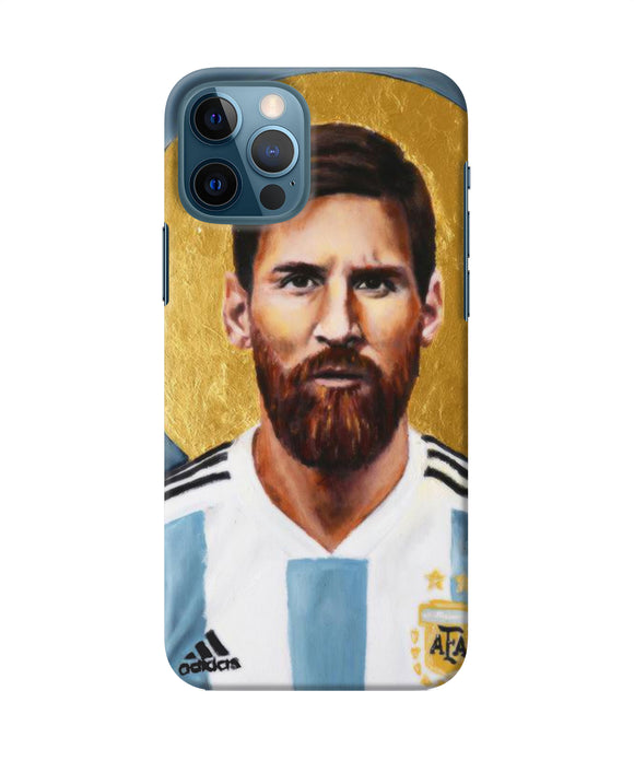 Messi Face Iphone 12 Pro Back Cover