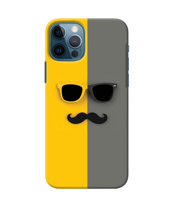 Mustache Glass Iphone 12 Pro Back Cover