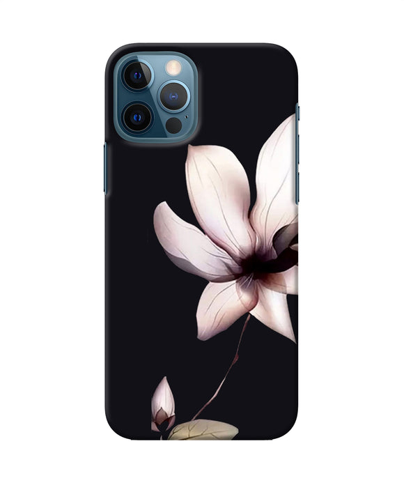 Flower White Iphone 12 Pro Back Cover