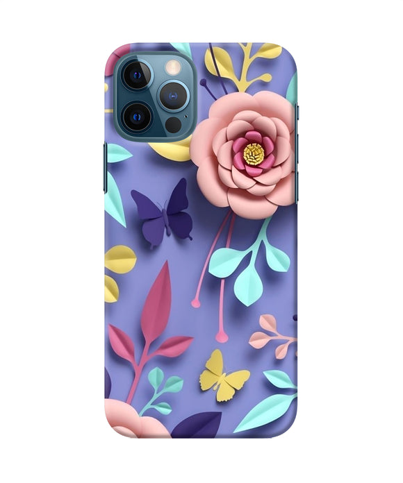 Flower Canvas Iphone 12 Pro Back Cover