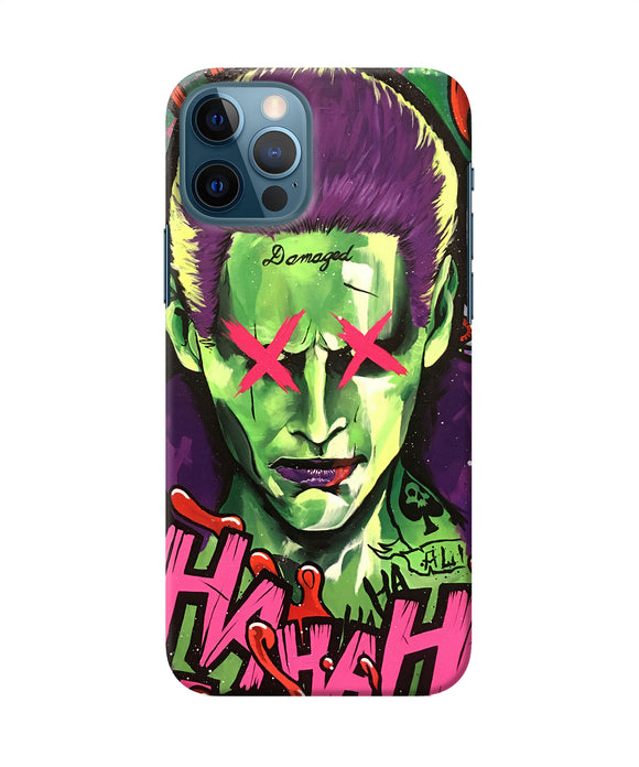 Damaged Joker Anim Iphone 12 Pro Back Cover