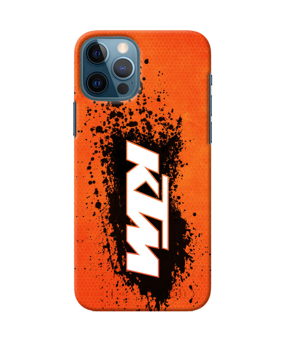 Ktm Black Spray Iphone 12 Pro Back Cover