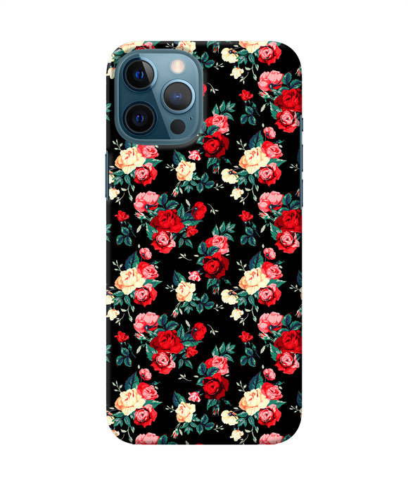 Rose Pattern Iphone 12 Pro Max Back Cover