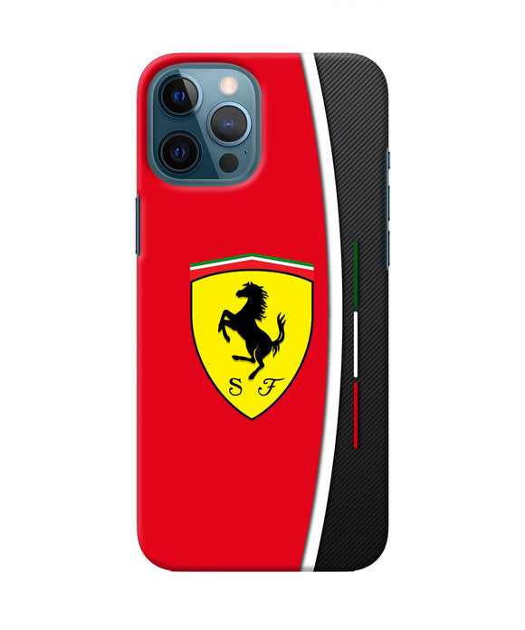 Ferrari Abstract Iphone 12 Pro Max Real 4D Back Cover