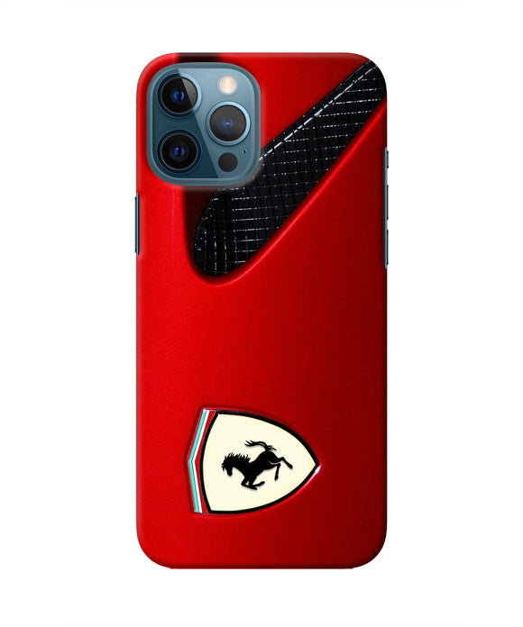 Ferrari Hood Iphone 12 Pro Max Real 4D Back Cover