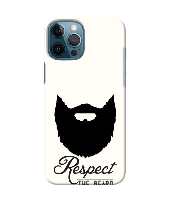 Respect the Beard Iphone 12 Pro Max Real 4D Back Cover