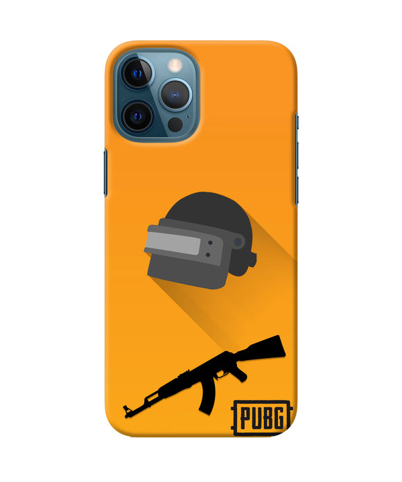 PUBG Helmet and Gun Iphone 12 Pro Max Real 4D Back Cover