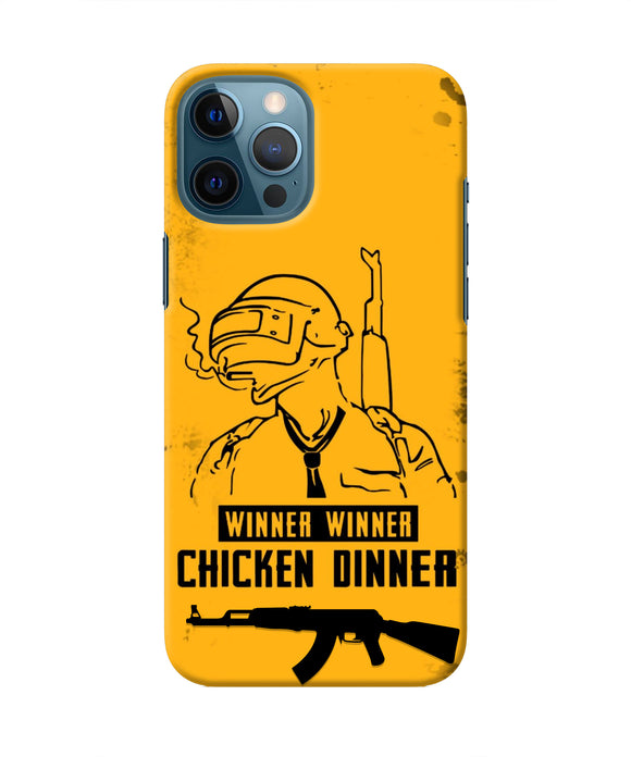 PUBG Chicken Dinner Iphone 12 Pro Max Real 4D Back Cover