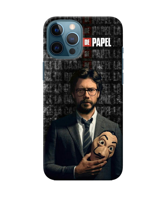 Money Heist Professor with Mask iPhone 12 Pro Max Back Cover