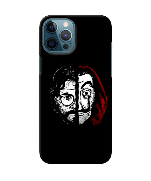 Money Heist Professor Mask Sketch iPhone 12 Pro Max Back Cover