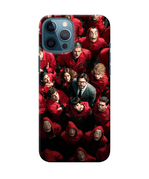 Money Heist Professor with Hostages iPhone 12 Pro Max Back Cover