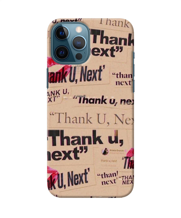 Thank You Next Iphone 12 Pro Max Back Cover