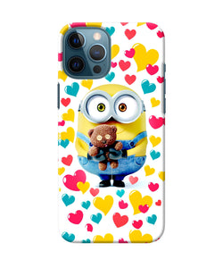 Minion Teddy Hearts Iphone 12 Pro Max Back Cover