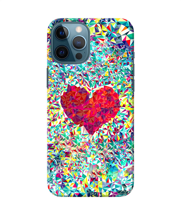 Red Heart Print Iphone 12 Pro Max Back Cover